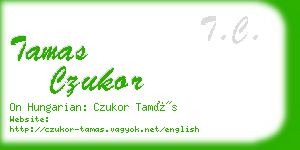 tamas czukor business card